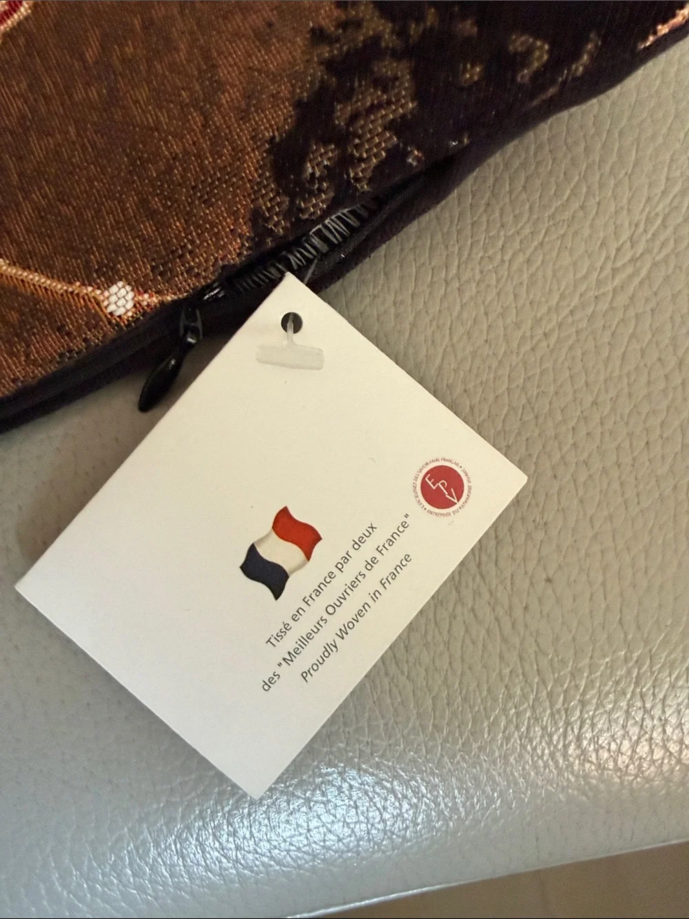 Equestrian Horse Print Red Textile Pouch product of france